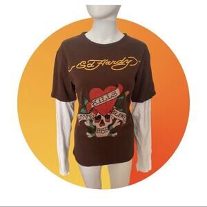 Rare Vintage Ed Hardy Long Sleeve Shirt